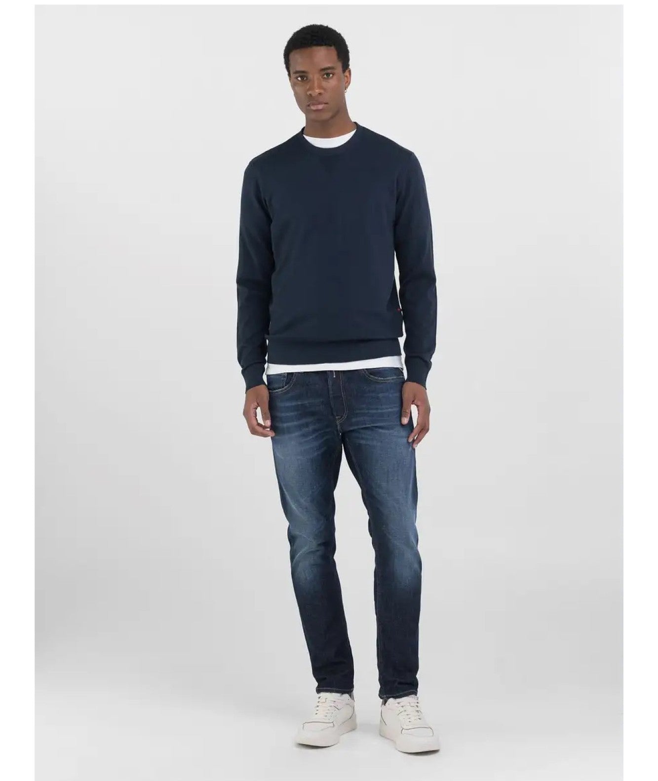 REPLAY JEANS IN COTONE STRETCH WILLBI M1008.000.285720 DENIM SCURO