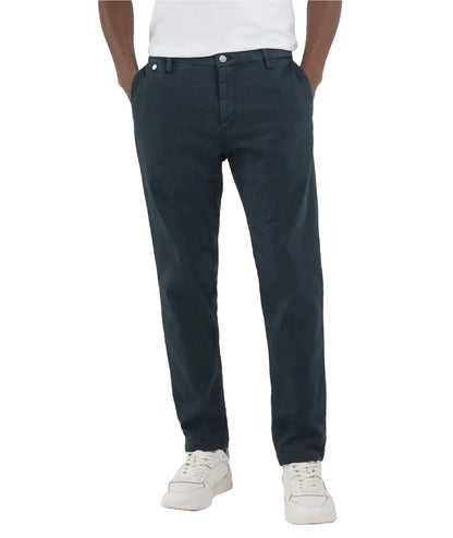 REPLAY PANTALONE CHINO IN COTONE BENNI M9722E.000.8366197 BLU SCURO