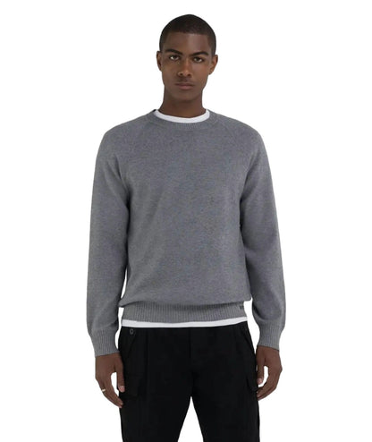 REPLAY MAGLIONE GIROCOLLO UK4465.000.G23538 GRIGIO