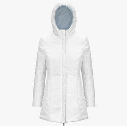 K-WAY GIACCA DENISE ST WARM REVERSIBLE K6128UW AZZURRO BIANCO