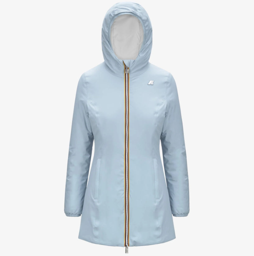 K-WAY GIACCA DENISE ST WARM REVERSIBLE K6128UW AZZURRO BIANCO