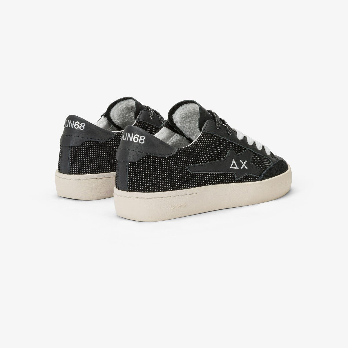 SUN68 SNEAKERS TENNIS KATY LEATHER Z44221 NERO