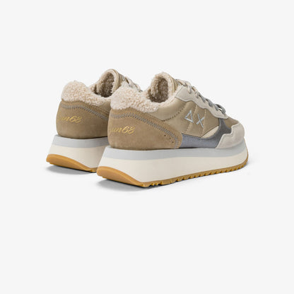 SUN68 SNEAKERS BIG ALLY WINTER Z44213 BEIGE GRIGIO