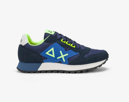 SUN68 SNEAKERS RUNNING ADULT JAKI FLUO Z44115 BLU NAVY