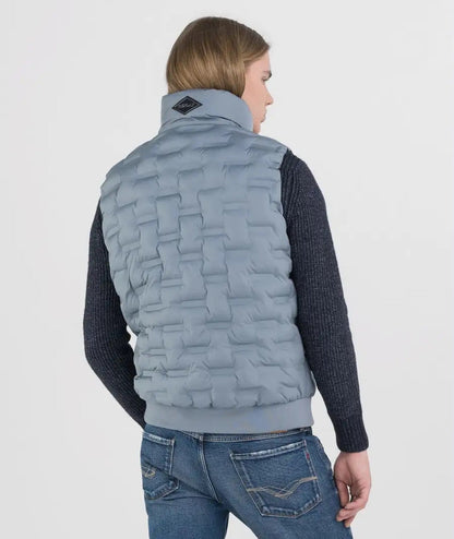 REPLAY GILET FULL ZIP TRAPUNTATO M8402.000.84168 AVIO