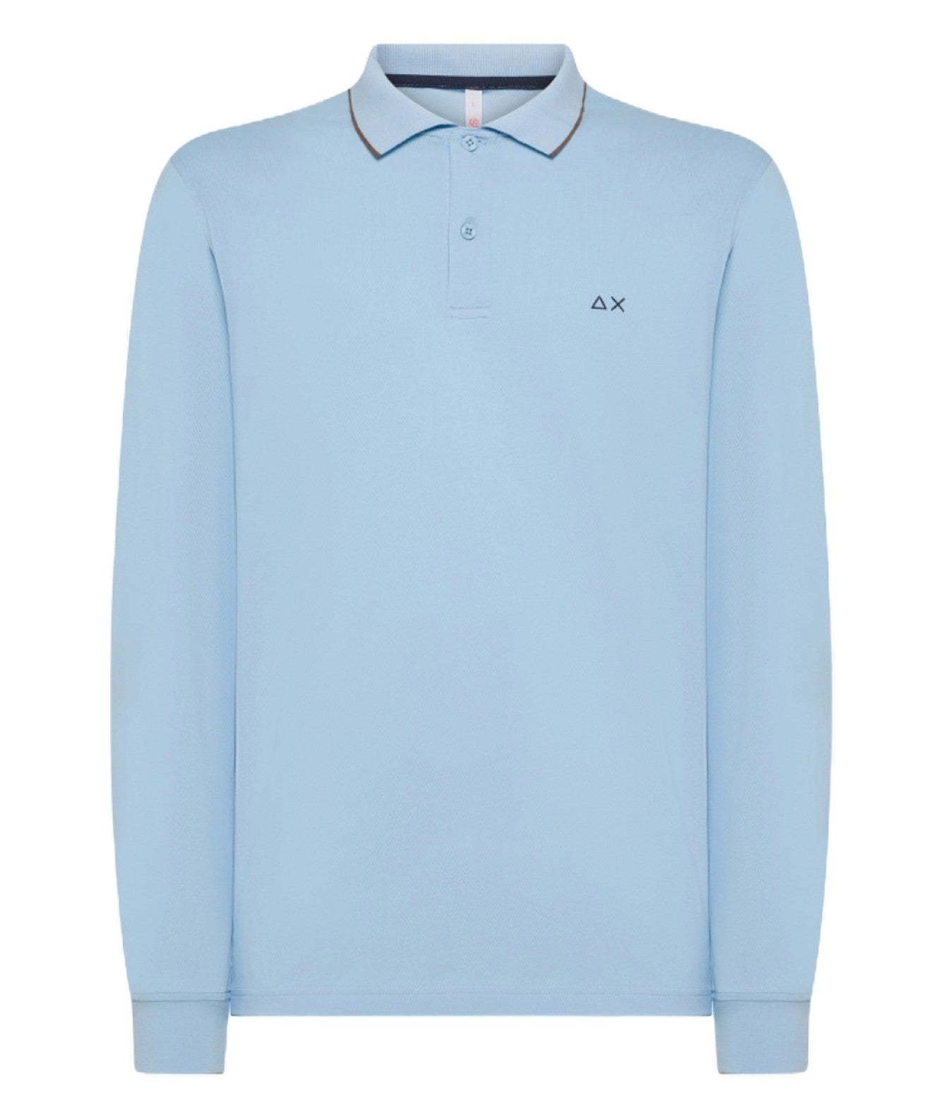 SUN68 POLO SMALL STRIPES A44104 AZZURRO