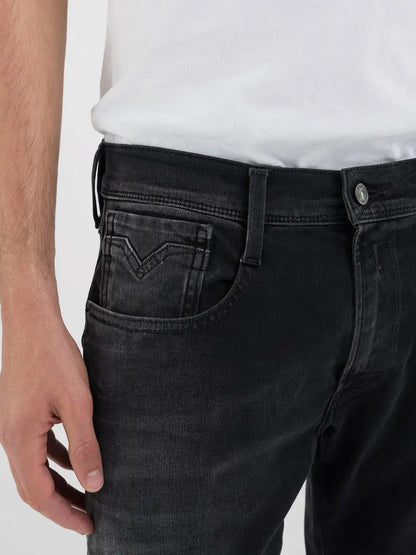 REPLAY JEANS ANBASS SLIM FIT M914Y.000.66172B NERO