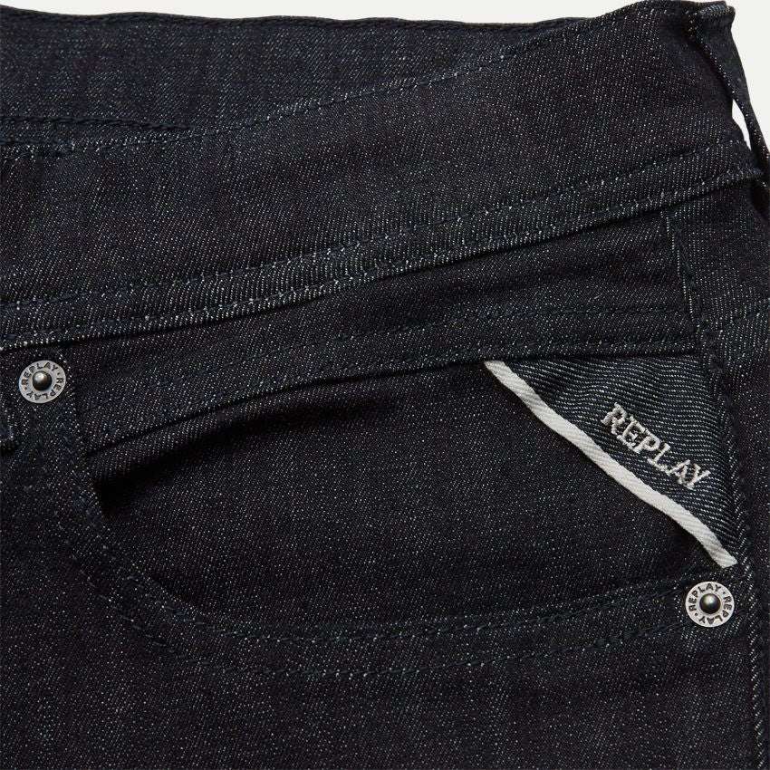 REPLAY JEANS STRAIGHT IN DENIM GROVER MA972D.000.661FI3 DENIM SCURO