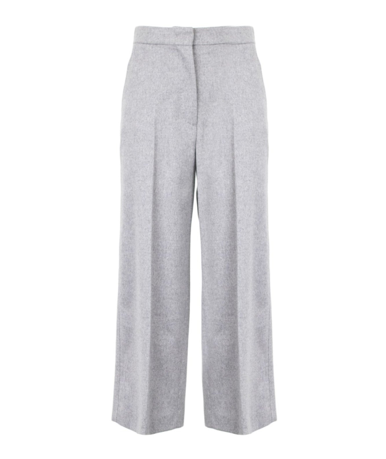 MAX MARA STUDIO PANTALONE CROPPED BURANO GRIGIO CHIARO