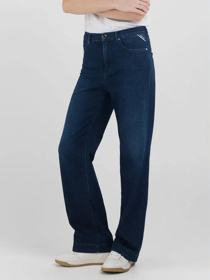 REPLAY JEANS STRAIGHT FIT A VITA MEDIA MELJA WA521.000.581751 BLU SCURO