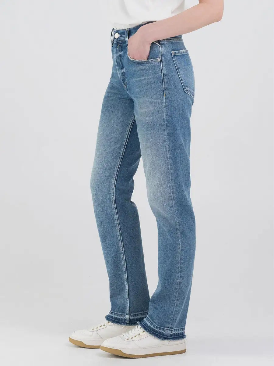 REPLAY JEANS STRAIGHT FIT A VITA ALTA MAIJKE WB461H.000.519757 BLU