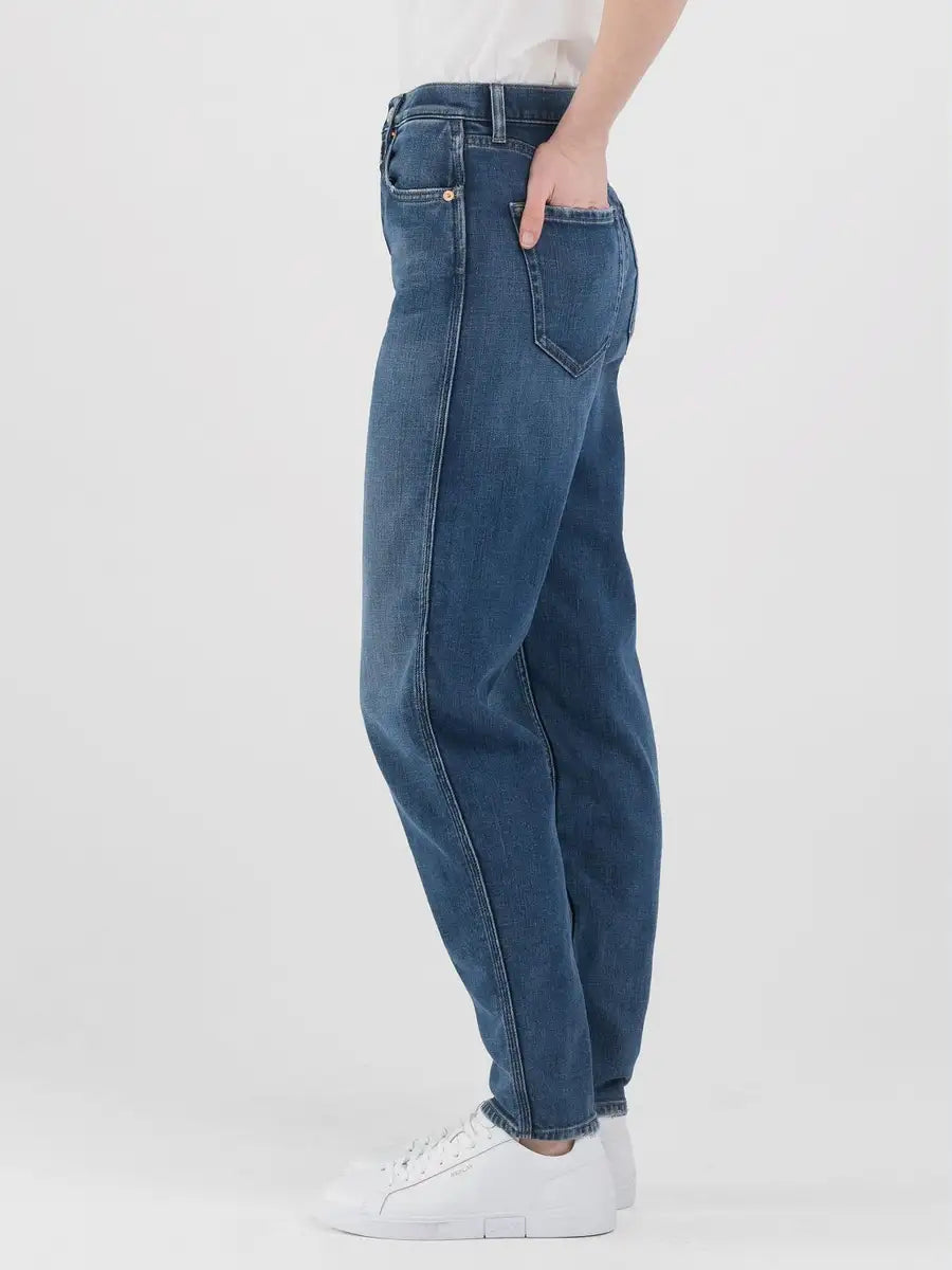 REPLAY JEANS A PALLONCINO CON VITA ALTA KEIDA WB471.000.581733 BLU