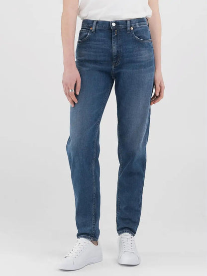 REPLAY JEANS A PALLONCINO CON VITA ALTA KEIDA WB471.000.581733 BLU