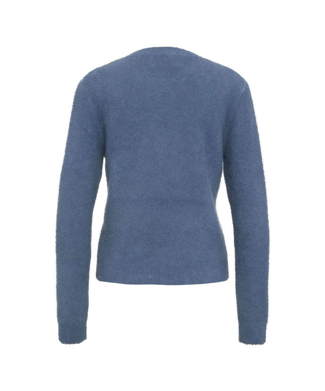 KAOS JEANS MAGLIA EFFETTO PELUCHE QIJLT002 AZZURRO COBALTO