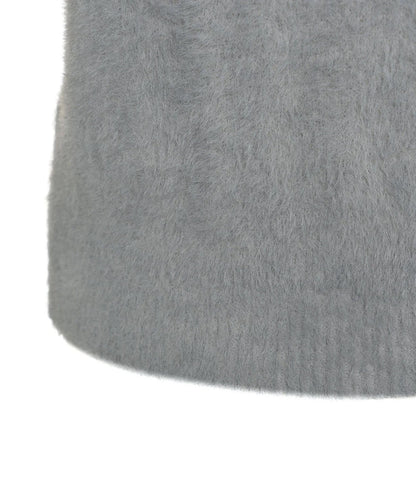 KAOS JEANS GILET EFFETTO PELUCHE QIJLT003 GRIGIO