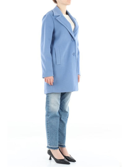 KAOS JEANS CAPPOTTO MONOPETTO CON TASCHE QIJMR006 AZZURRO