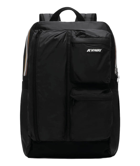 K-WAY ZAINO IN NYLON LEGGERO AMBERT K2118SW NERO