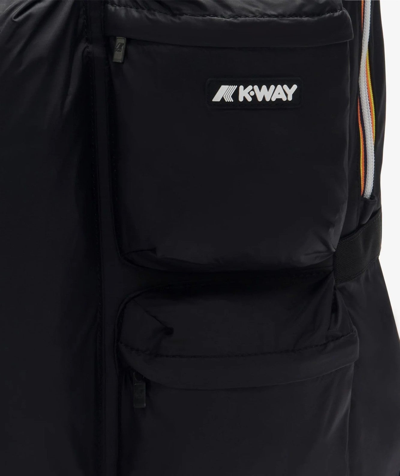 K-WAY ZAINO IN NYLON LEGGERO AMBERT K2118SW NERO