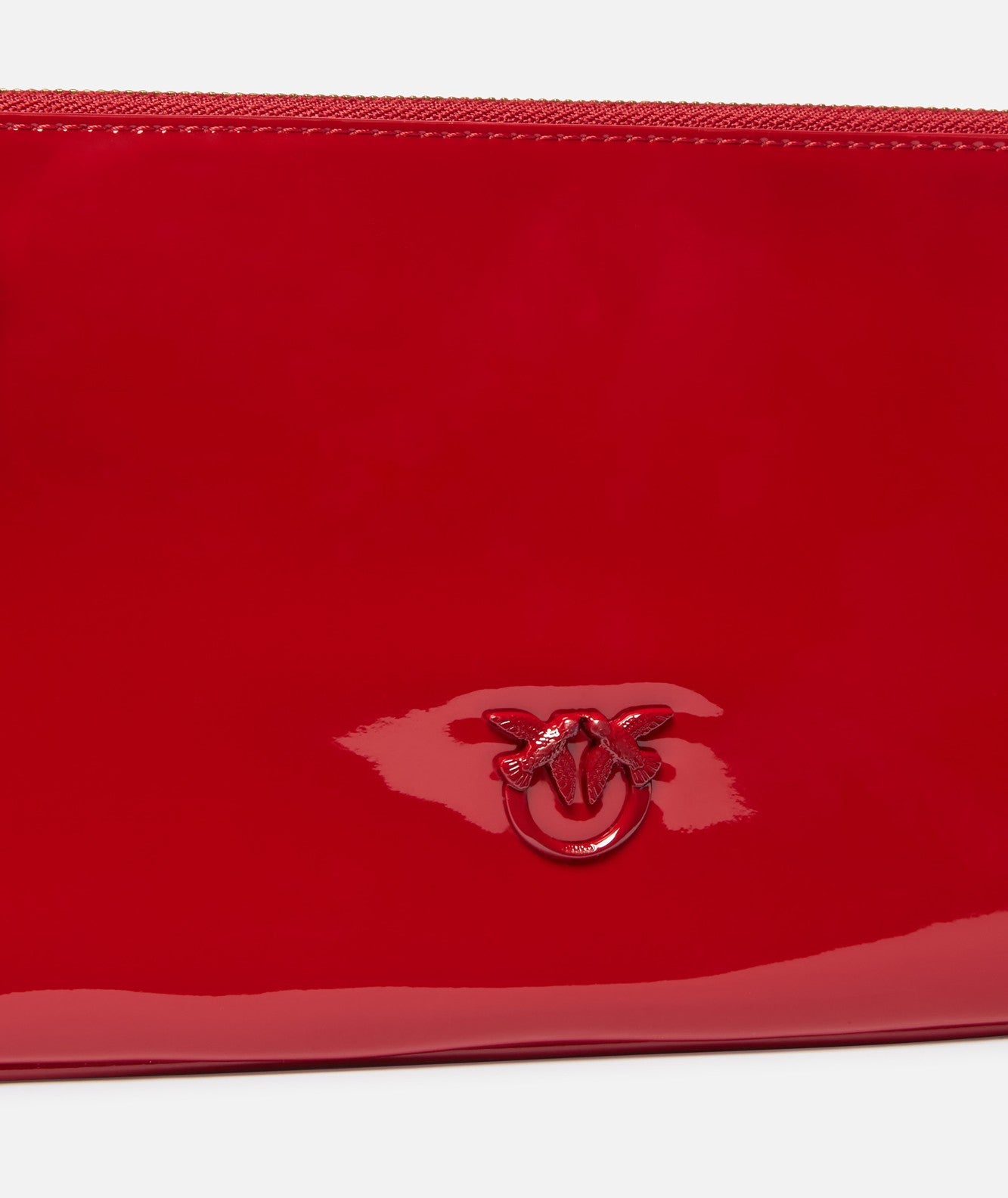 PINKO BORSA HORIZONTAL FLAT IN ECO VERNICE 102747-A1UP ROSSO