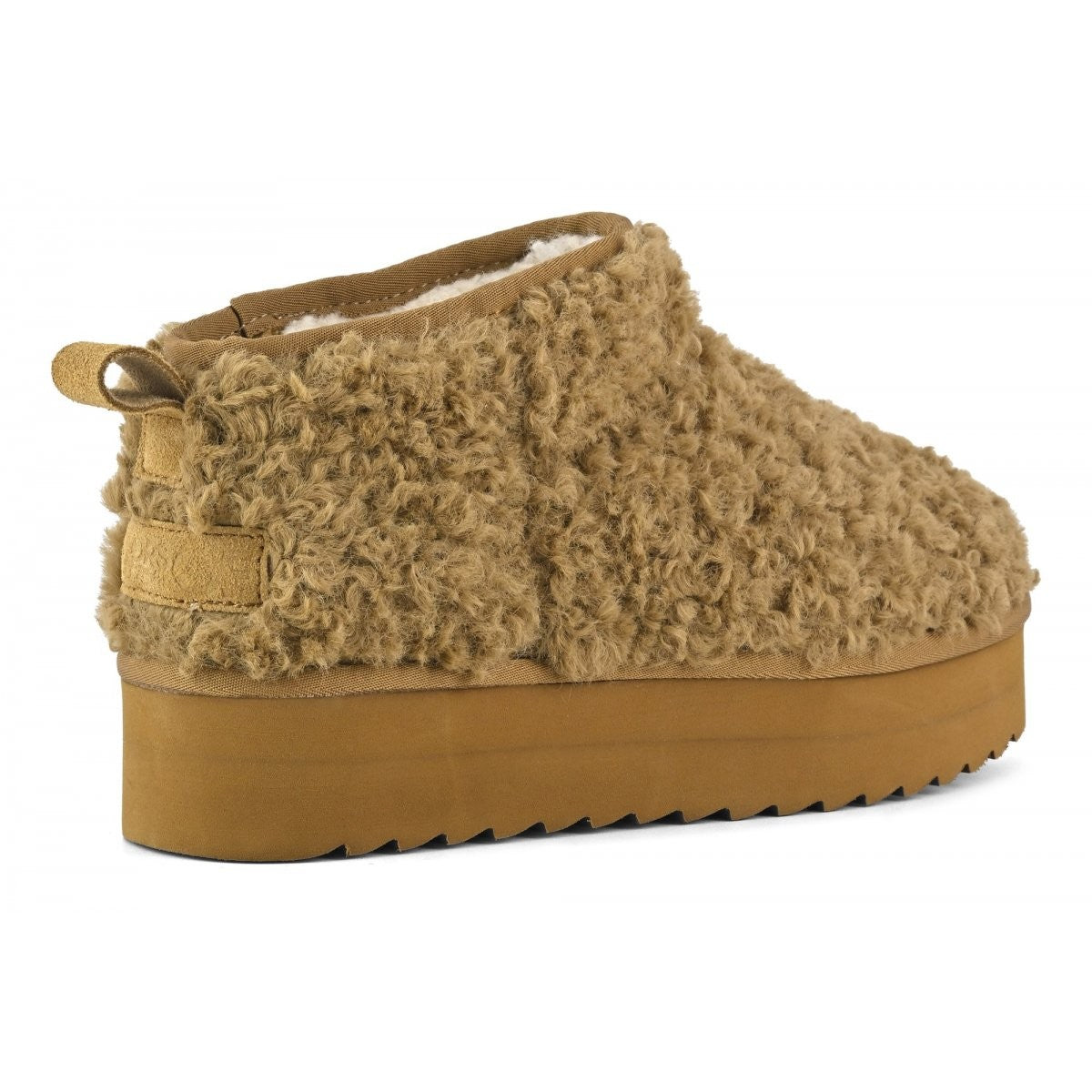 COLORS OF CALIFORNIA STIVALE PLATFORM IN PELO TEDDY HC.YWPLA04 TABACCO