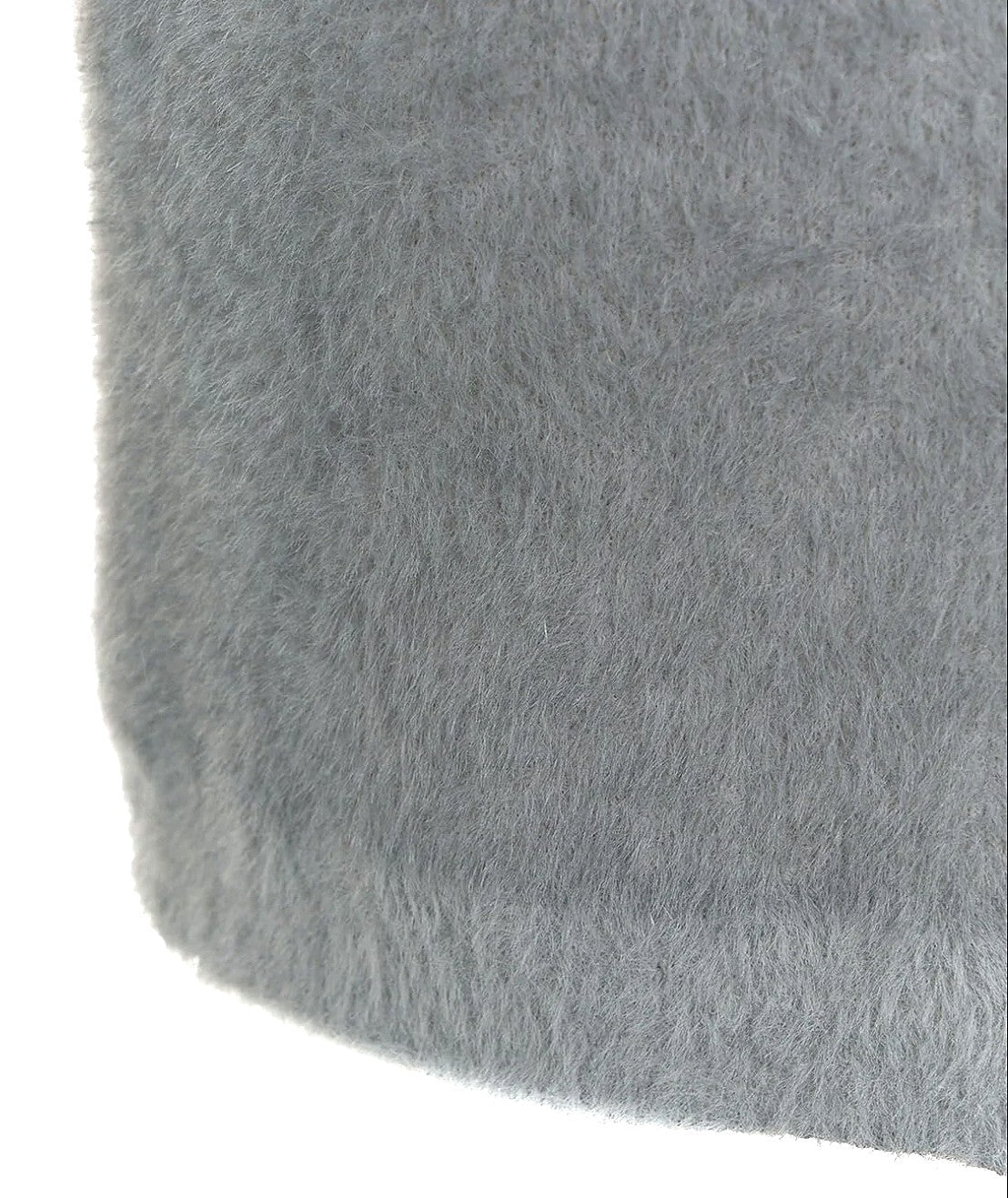 KAOS JEANS GONNA LUNGA EFFETTO PELUCHE QIJLT007 GRIGIO CHIARO