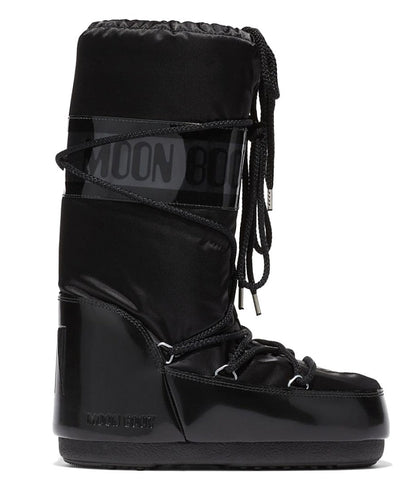 MOON BOOT STIVALE ALTO IN RASO ICON GLANCE 80D1401680 NERO