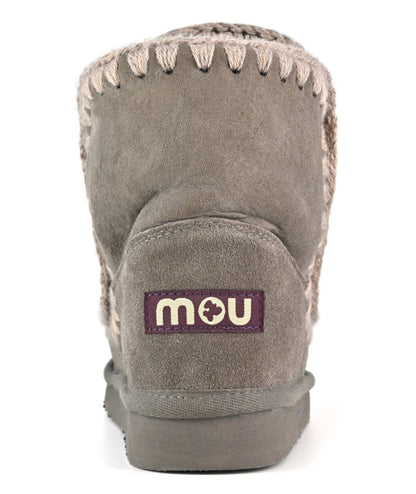 MOU STIVALI IN PELLE SCAMOSCIATA E STRASS ESKIMO 18 HOTFIX MU.FW101122A GRIGIO