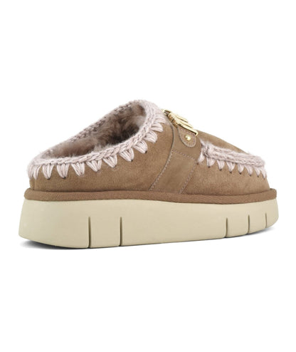 MOU SABOT CON LOGO IN METALLO BOUNCE CLOG METAL MU.FW531001A PINK BROWN