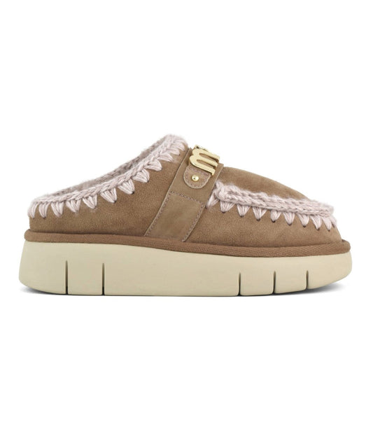 MOU SABOT CON LOGO IN METALLO BOUNCE CLOG METAL MU.FW531001A PINK BROWN