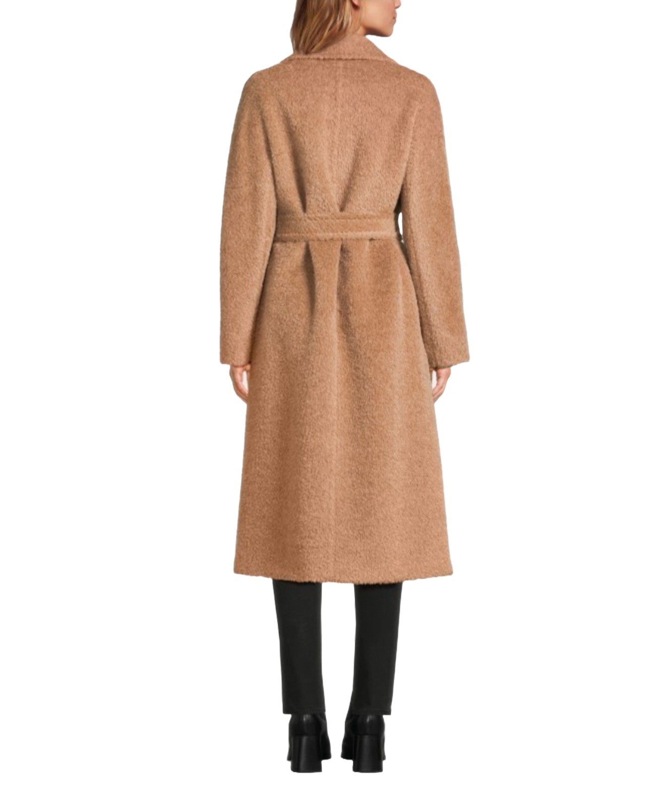 MAX MARA STUDIO CAPPOTTO EFFETTO PELUCHE NILO BEIGE