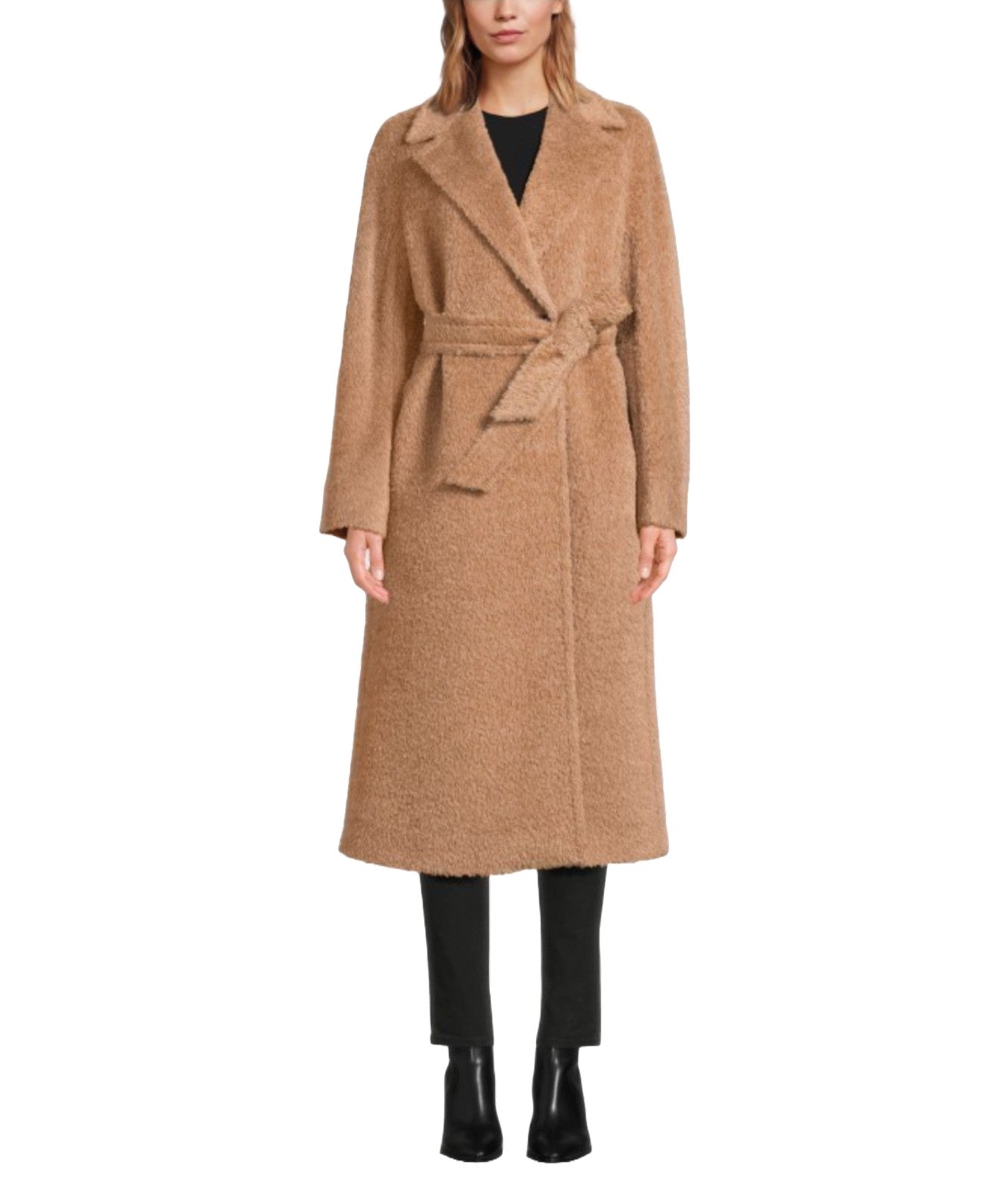 MAX MARA STUDIO CAPPOTTO EFFETTO PELUCHE NILO BEIGE