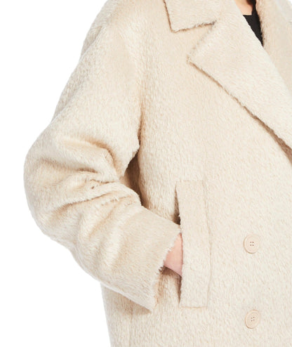 MAX MARA STUDIO CAPPOTTO CABAN IN MISTO ALPACA VANESIO CREMA