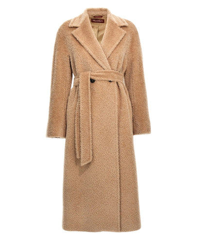 MAX MARA STUDIO CAPPOTTO EFFETTO PELUCHE NILO BEIGE