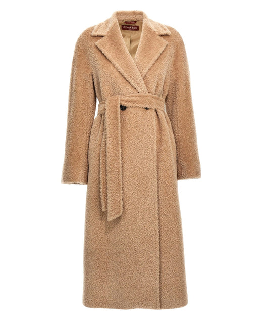 MAX MARA STUDIO CAPPOTTO EFFETTO PELUCHE NILO BEIGE