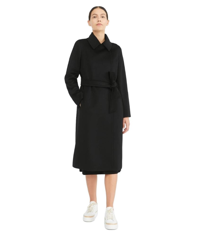 MAX MARA STUDIO CAPPOTTO A VESTAGLIA BCOLLAG  NERO