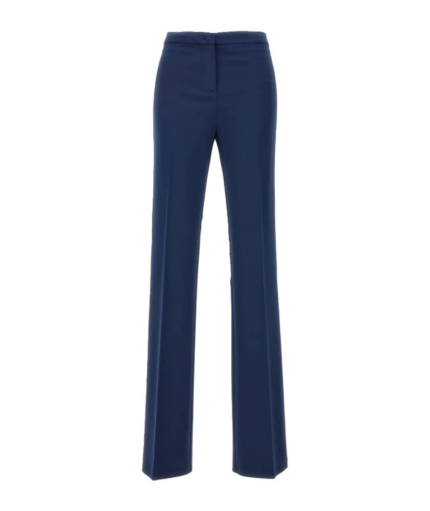 Pinko Pantaloni Flare in Punto Stoffa HULKA Blu