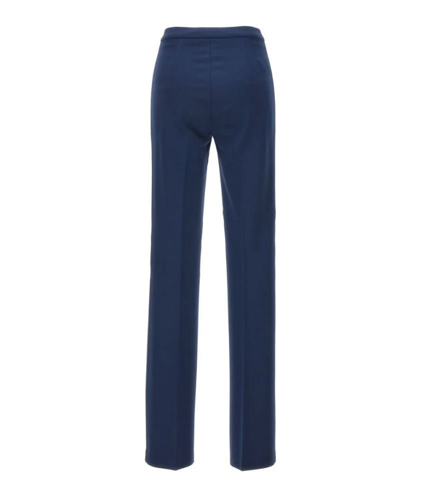 Pinko Pantaloni Flare in Punto Stoffa HULKA Blu
