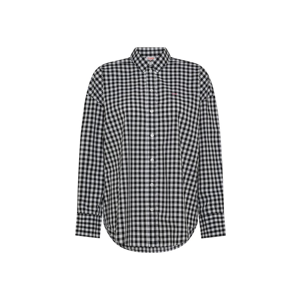 Sun68 Camicia Oversize Vichy S35212  Bianco/Nero