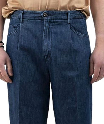 BRIGLIA Chino in Denim con Pences BRICKLANED