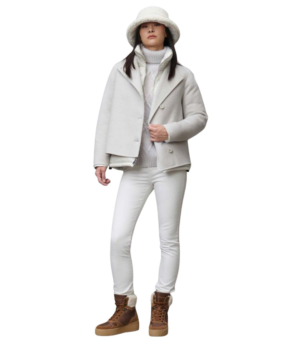 Blauer Giubbino Doppio Belle 24WBLDC05357 Bianco Ghiaccio