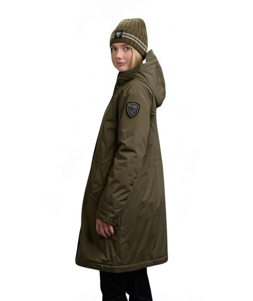 Blauer Parka Lungo con Eco Pelliccia Payne 25WBLDK11162 Verde Bosco