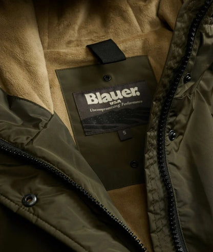 Blauer Parka Lungo con Eco Pelliccia Payne 25WBLDK11162 Verde Bosco