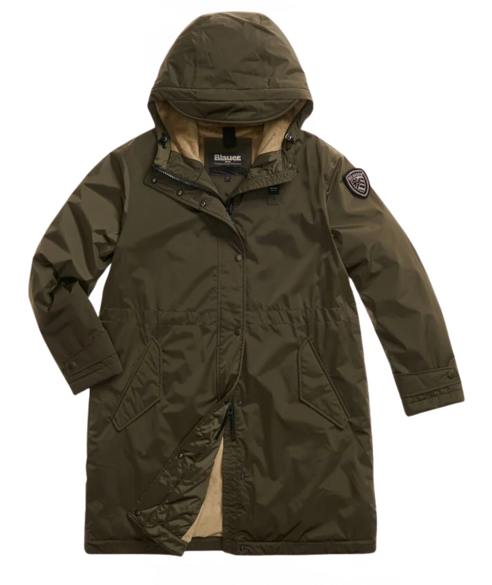 Blauer Parka Lungo con Eco Pelliccia Payne 25WBLDK11162 Verde Bosco