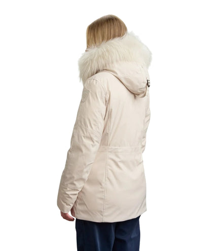 Blauer Parka con Cappuccio in Pelliccia Irma 25WBLDB03191 Grigio