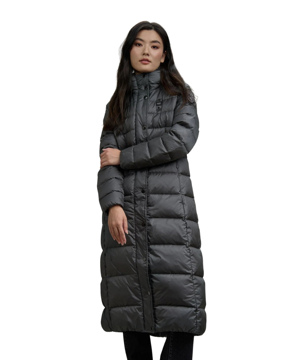 Blauer Piumino Lungo Sfiancato Anita 25WBLDK03101 Grigio Antracite