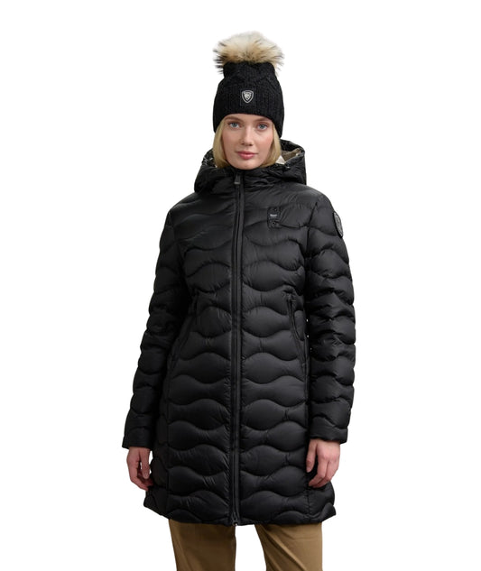 Blauer Piumino Lungo a Onde Lyne 25WBLDK03495 Nero