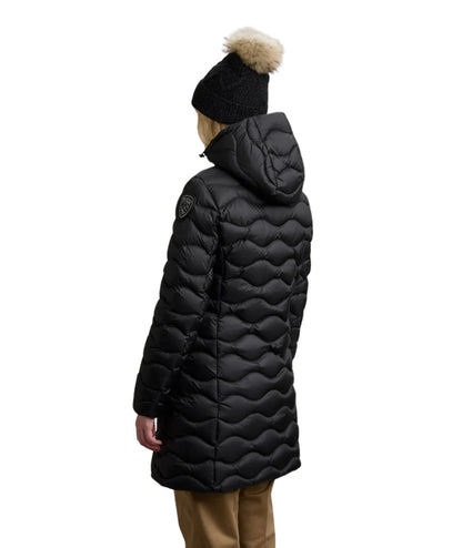 Blauer Piumino Lungo a Onde Lyne 25WBLDK03495 Nero