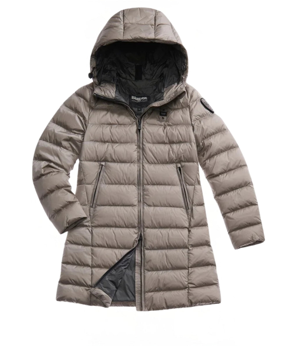 Blauer Piumino Lungo con Cappuccio Agnes 25WBLDK03102 Grigio