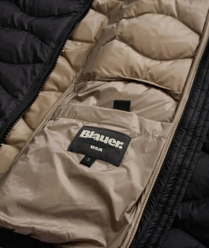 Blauer Piumino ad Onde con Cappuccio Camelia 25WBLDC03095 Nero