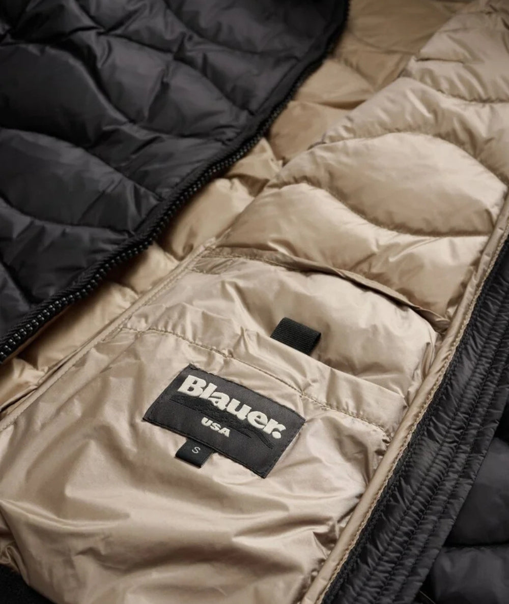 Blauer Piumino con Cappuccio in Pelliccia Aldie 25WBLDC03096 Nero